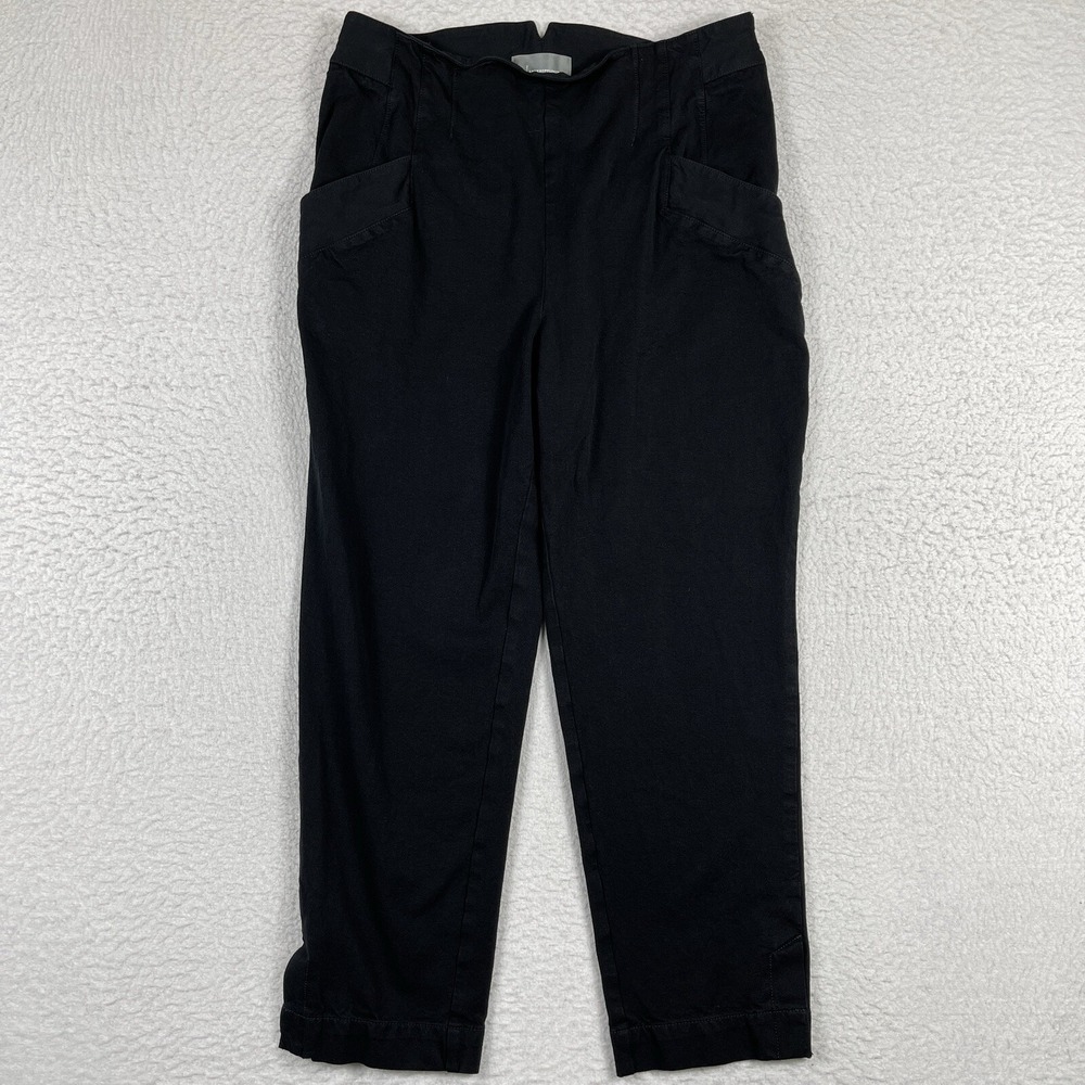 Anthropologie Pants Womens 14 Black Trousers Minimalist Career Ladies Workwear